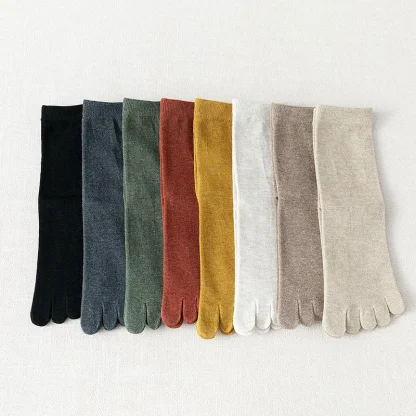 5 Pairs Casual Toe Socks with Sweat Absorbent - Image 3