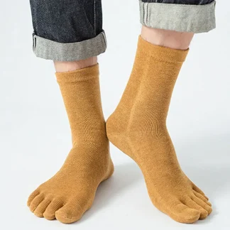 5 Pairs Casual Toe Socks with Sweat Absorbent