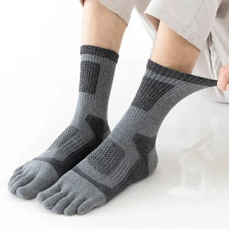 Thick Compression Fitness Toe Socks