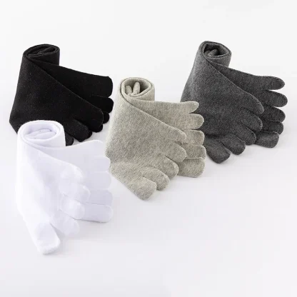 Comfortable Toe Socks with Crew Length - Image 4