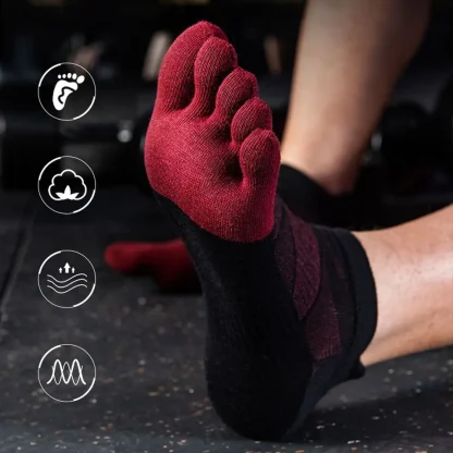 Sporty Toe Socks with Breathable Fabric - Image 2