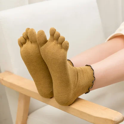 Lettuce Trim Toe Socks for Women - Image 4
