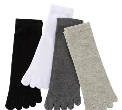 Comfortable Toe Socks with Crew Length - Image 2
