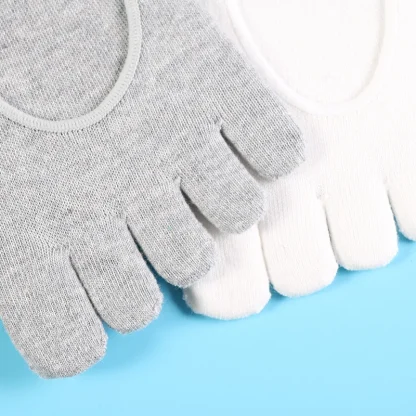 Anti-Slip Solid Toe Socks with No Show Design - Image 6