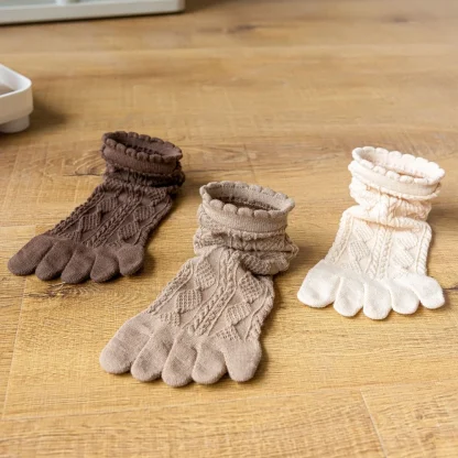 Women's Soft Toe Socks with Scallop Trim - Image 11