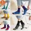 Novelty Toe Socks with Multicolored Design - Image 2