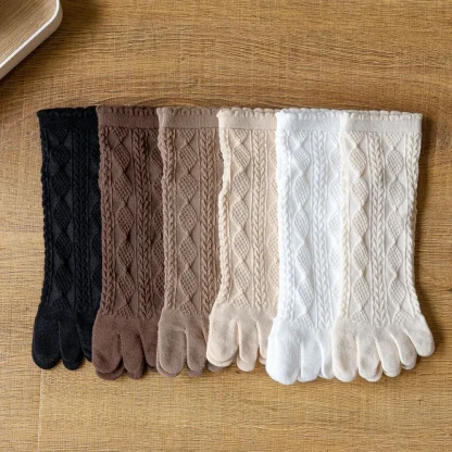 Women's Soft Toe Socks with Scallop Trim - Image 6