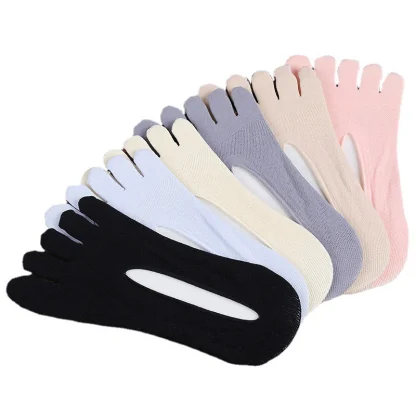 Sweat Absorbent Invisible Five Finger Socks - Image 4