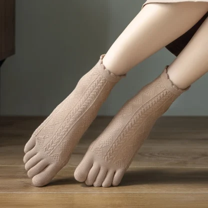 Women's Soft Toe Socks with Scallop Trim - Image 15