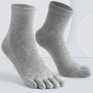 Crew Five Finger Socks with Minimalist Design