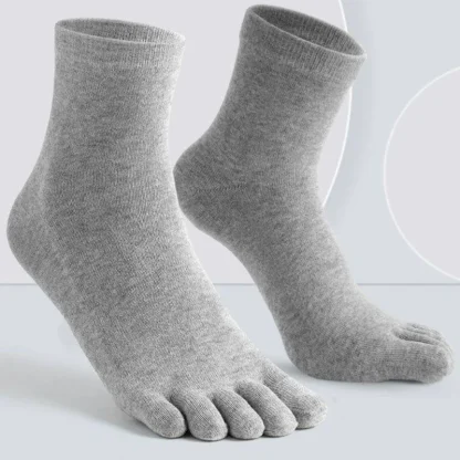 Crew Five Finger Socks with Minimalist Design