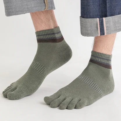 Comfy Toe Socks with Trim Stripe Pattern - Image 8