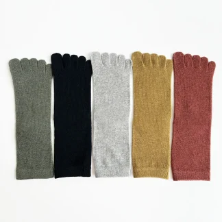 Soft Elastic Solid Color Toe Socks