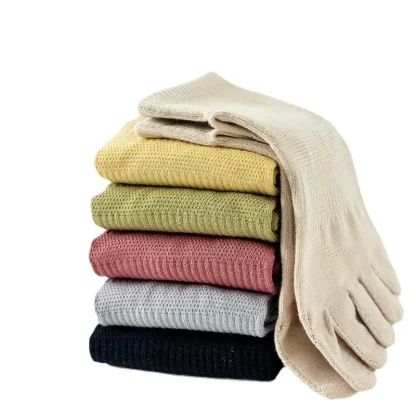 Casual Five Finger Socks with Elastic Design - Image 7