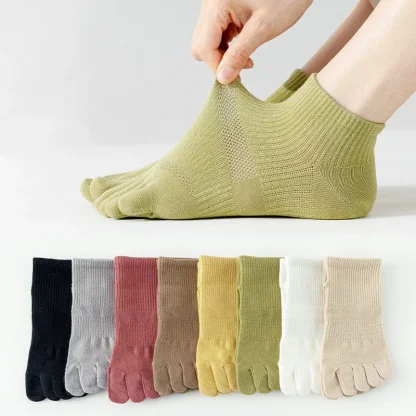 Casual Five Finger Socks with Elastic Design - Image 3