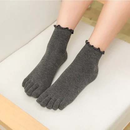 Lettuce Trim Toe Socks for Women - Image 6