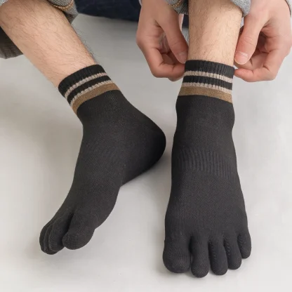 Comfy Toe Socks with Trim Stripe Pattern - Image 11