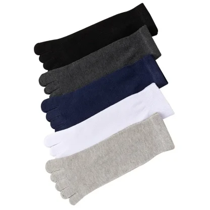 Crew Five Finger Socks with Minimalist Design - Image 3