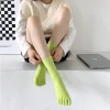 Five Finger Crew Length Solid Socks - Image 4