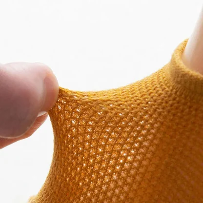 Breathable Ankle Toe Socks with Solid Color - Image 13