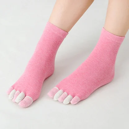 Cute Multicolored Five Finger Toe Socks - Image 5