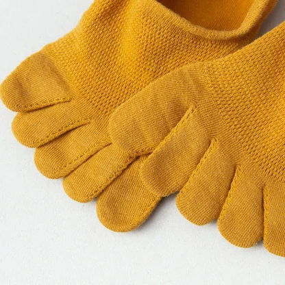 Breathable Ankle Toe Socks with Solid Color - Image 14