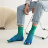 Novelty Toe Socks with Multicolored Design - Image 4