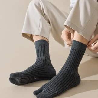 Split Toe Socks with Minimal Stripes