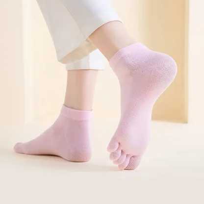Breathable Ankle Socks with Solid Color - Image 8