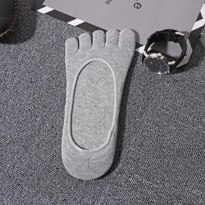 Anti-Slip Solid Toe Socks with No Show Design - Image 13