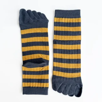 Elastic Comfy Toe Sock with Stripe Pattern