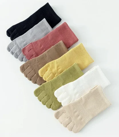 Casual Five Finger Socks with Elastic Design - Image 6