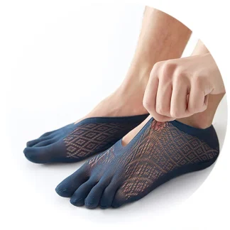 No Show Breathable Non-slip Toe Socks