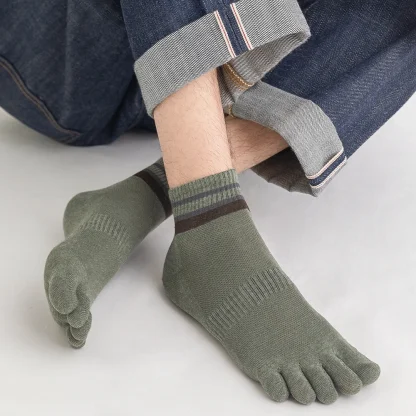 Comfy Toe Socks with Trim Stripe Pattern - Image 7