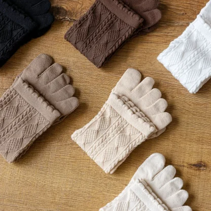 Women's Soft Toe Socks with Scallop Trim - Image 7